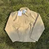 Grailz Loose Solid Color Short Jacket With Washed Loose Jacket Cotton Jacket Crop Bomber