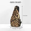 Rucksack Good Leopard Skin Texture Crossbody Sling Men Custom Animal Fur Pattern Chest Shoulder Bag for Travel Daypack