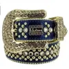 Ceintures Designer de luxe Bb Belt Simon Ceintures pour hommes femmes Ceinture de diamant brillant noir sur noir bleu blanc multicolore avec strass bling comme cadeau 2023 AEPP