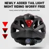 X-TIGER casque de vélo adulte avec feu arrière LED casque de cyclisme à lunettes double mode adapté aux casques de vélo légers et respirants 58-62 cm 240102