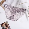 lululemenly womens Sexy and Spicy Solid Color Leopard Pattern One Piece Underwear Traceless Thin Breathable Triangle Pants