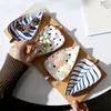Tallrikar 1 Japan Style Creative Bake Dish Cartoon Ceramic Leaf Snack Plate Hushåll Keramik Tast Pot Dipping Bowl Table Seary