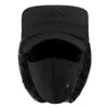 Berretti Moda Inverno Cappelli bomber Maschera da uomo Outdoor Antivento Tenere al caldo Peluche Spessi Paraorecchie Flat-Top Snow Ski Cap