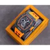 orologio automatico superclone da uomo orologio da uomo superclone aaaa orologio meccanico designer Richa Miles orologi da polso cronografo RM1103 NTPT cassa in fibra di carbonio hi AGK2