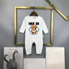 Baby pure cotton long sleeved clothes little girls 2024 new spring kids Rompers classic print Jumpsuits clothing for newborns autumn CSD2401031-6