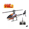 Aircraft Electric/RC Aircraft WLTOYS V950 2.4G 6CH 3D6G 1912 2830KV Brushless Motor FlyBarless RC Helicopter RTF Remote Control Toys 220224