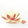 Partij gunst Hoge kwaliteit kleurrijke bladeren bloem bladwijzer met kwastje 3D messing metaal voor cadeau