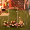 Fontes de festa 4 peças suporte de buquê de flores peças centrais de casamento acrílico rack janela artesanato exibição corredor estrada leva cenários decoração