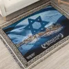 Israel Prayer Filt mattan Tapestry SOFA KNIT KLOFT HANDLE CHRISTIAN LEVSROOM BED MIDDE EAST DECORATIVE 240103