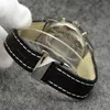 Herenhorloge 44 mm quartz chronograaf datum Herenhorloges Uitstekende schrijfhorloges met wereldtijd zwarte wijzerplaat en rubberen band