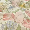 Set di biancheria da letto Copripiumino con stampa floreale brillante e vivace in tulipano colorato Set adorabile lenzuolo in morbido piumino