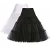 Kjolar vintage kort tutu petticoat crinoline för bröllop brud cosplay klänningar underskirt fancy rockabilly