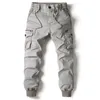 Pantaloni da uomo Taglie forti Pantaloni cargo da uomo Pantaloni da jogging Pantaloni casual in cotone Figura intera Streetwear militare Pantaloni da lavoro tattici da uomo J240103