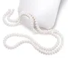 Necklaces 120cm/160cm Long Pearl Necklace Genuine Natural Freshwater Pearl Sweater Chain Necklace for Women Jewelry Fashion Gift