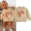 Pullover 0830 Lioraitiin 05Years Toddler Baby Girl Boy Autumn Halloween Clothing Long Sleeve Cartoon Pumpkin Printed Sweatshirt2533042