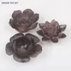 Tè in ceramica che cambia colore Pet Set da tè cinese Accessori Modello di fiore Scultura Decorazione Casa Vassoio da tè Ornamenti Artigianato 240103
