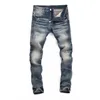 Män jeans d2 motorcyklar motorcykel gata en man byxor disel fragment målade byxor abj owy cyg dsquareds dsq2s dsq