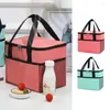 Dinnerware Lunch Tote Bag Insulated BBQs Lightweight Oxford Fabric Thermal Resistance Water Resistant Dirt Proof