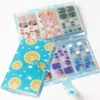 Nail Art Kits 120 Slots Simple Storage For Small Sticker Sorted Book Flower Cover Holder Organizer Accessories