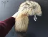 MagicFur Large Real Wolf Fur Tail w 28x7cmプラグ面白いコスプレツールキーチェーン16152267