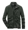 Männer Winter Plus Größe Stehkragen Fleece Thermo Jacke Casual Fashion Outdoor Militärische Taktische Winddicht Jacke Männer M-7Xl 240102