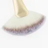 Pinceaux de maquillage en éventail, brosse douce pour le visage, outils applicateurs de cosmétiques, manche en bois et Fiber pour masque pelable glycolique