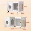 Cat Carriers Pet Cage For Cats Solid Wood Large Villa House Insulation Cabinet Luxury Display Home Breeding Nest