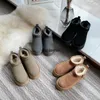 Ultra Femmes Hiver Mini Boot Designer Australian Plate-forme Bottes pour jachères Hommes En Cuir Véritable Chaud Cheville Fourrure Bottines Luxueux Designer de chaussures Australie