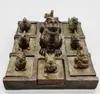 Decoratieve beeldjes Chinese Feng Shui oude bronzen draak negen zonen zegelcollectie