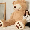Animaux 130 cm Soft American Giant Bear Skin Touet Big Animals Bears Matefre pour petite amie Valentin Gift Animal Teddy Coats