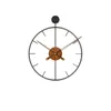 Wall Clocks Luxury Kitchen Large Clock Modern Metal Wood Silent Watches Design Art Living Room Decorations Gift Ideas W