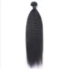 Trame Capelli umani vergini malesi Yaki Kinky Straight Non trasformati Capelli Remy Tesse Doppie trame 100 g / pacco 1 pacco / lotto Può essere tinto Blea