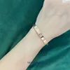 Autobanden Nieuw merk Klassieke designerarmband Dik verguld goud Brede smalle editie Volledige diamant Zes vier gladde Sky Star-handstuk Hebben originele doos