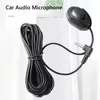 Microfones Audio Handsfree Mic Paste Type Extern mikrofon 3,5 mm instrumentpanel Bluetooth-kompatibel för bilfordon Radio GPS