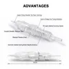 10pcs Biomaser Makeup Makeup Catridges Nearle for Tattoo Rotary Pen Machine Kit Ebrow Needle 1R2R3RL5RL 240102