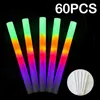 Sticks LED-lichtsticks Led-lichtgevende sticks Party Rave Foam Glow Stick Rgb Fluorescerend donker licht voor bar Bruiloft Verjaardag Festival Suppl