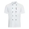 2023 haute qualité double boutonnage chef uniforme restaurant el cuisine restauration vestes cuisine café vêtements de travail chef vêtements 240102