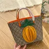 High Quality Popular Mini New Tote Fashion Versatile Leather Diamond Pattern Cute Pineapple Shoulder Bag Women Crossbody Outdoor Tourism Woman Handbag