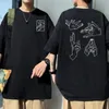 Japon anime jujutsu kaisen fushiguro megumi grafik tişörtler erkek manga moda tshirt erkekler kadınlar gündelik büyük boy tişörtler 240102