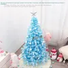 Christmas Decorations Blue Tree Package Encrypted Luminous Decoration Set El Shopping Mall Household 1.5/1.8 Scene Layout Plants