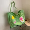 2023 Snoep Kleur Grote Canvas Voor Vrouwen Katoenen Tas Grote Herbruikbare Winkelen Roze Supermarkt Eco Kruidenier Schouder 240102