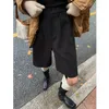 Women's Pants Shorts 2024 For Women Boot Cut Y2k Retro Casual Trousers Vintage Knee Length Laidies Wide Leg Bootcut