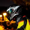 AA Designer-Helm, Helme, Moto, AGV, Motorrad-Design, Agv, Sicherheit, Komfort, Agv3c-zertifizierte Kohlefaser für Herren, Antibeschlag, Wärme, Hut, Bluetooth, Kopfhörerschlitz, 4BLB