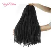 Dreadlocks par DIY Extensions de cheveux au crochet tissage de cheveux synthétiques ombre blonde 18 pouces cheveux tressés en vrac Sister Micro Locs droite f8560127