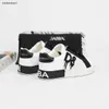 Yeni Çocuk Ayakkabı Tasarımcısı Bebek Spor ayakkabıları 26-35 Kutular Dahil Siyah ve Beyaz Renk Şeması Tasarım Kızlar Ayakkabı Dec20