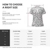 Women's T Shirts Dalmatian Dog Print T-Shirt Black Spotted Y2K Funny Sexy Deep V Neck Short Sleeve DIY Tops 2024 Woman Casual Top Tees