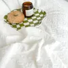 Zestawy pościeli Solidne białe, umyte bawełniane koronkowe zestaw kołdrę Łóżko Pościelone poduszki poduszki domowe tekstylia