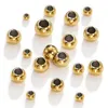 Cristallo 100 pz 28mm Acciaio Inossidabile Color Oro Branelli Del Distanziatore Fascino Branelli Allentati Fai Da Te Bracciali Collana Perline per Creazione di Gioielli Pendenti e Ciondoli