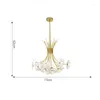 Chandeliers Taraxacum Shape Led Pendant Lamps Living Dining Room Bar Modern Crystal Home Decor Bedroom Gold Hanging Lighting