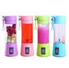 Mini Portable Blender Milkshake Cup with USB RADERABLE 6 Blades Mini Fruit Juice Mixer Shake Take Juice Cup Automatisk färsk squeezer multifunktionsmaskin